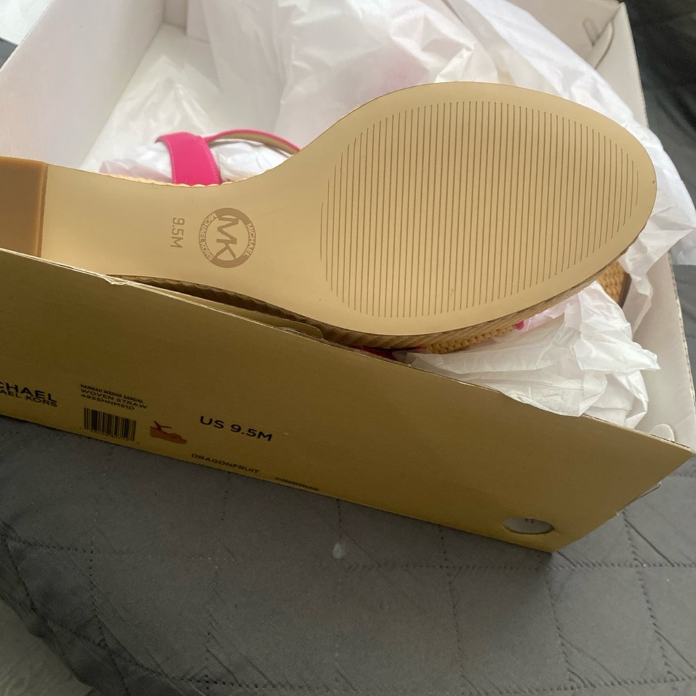 Michael Kors Pink and Tan Sandals - Picture 2 of 5